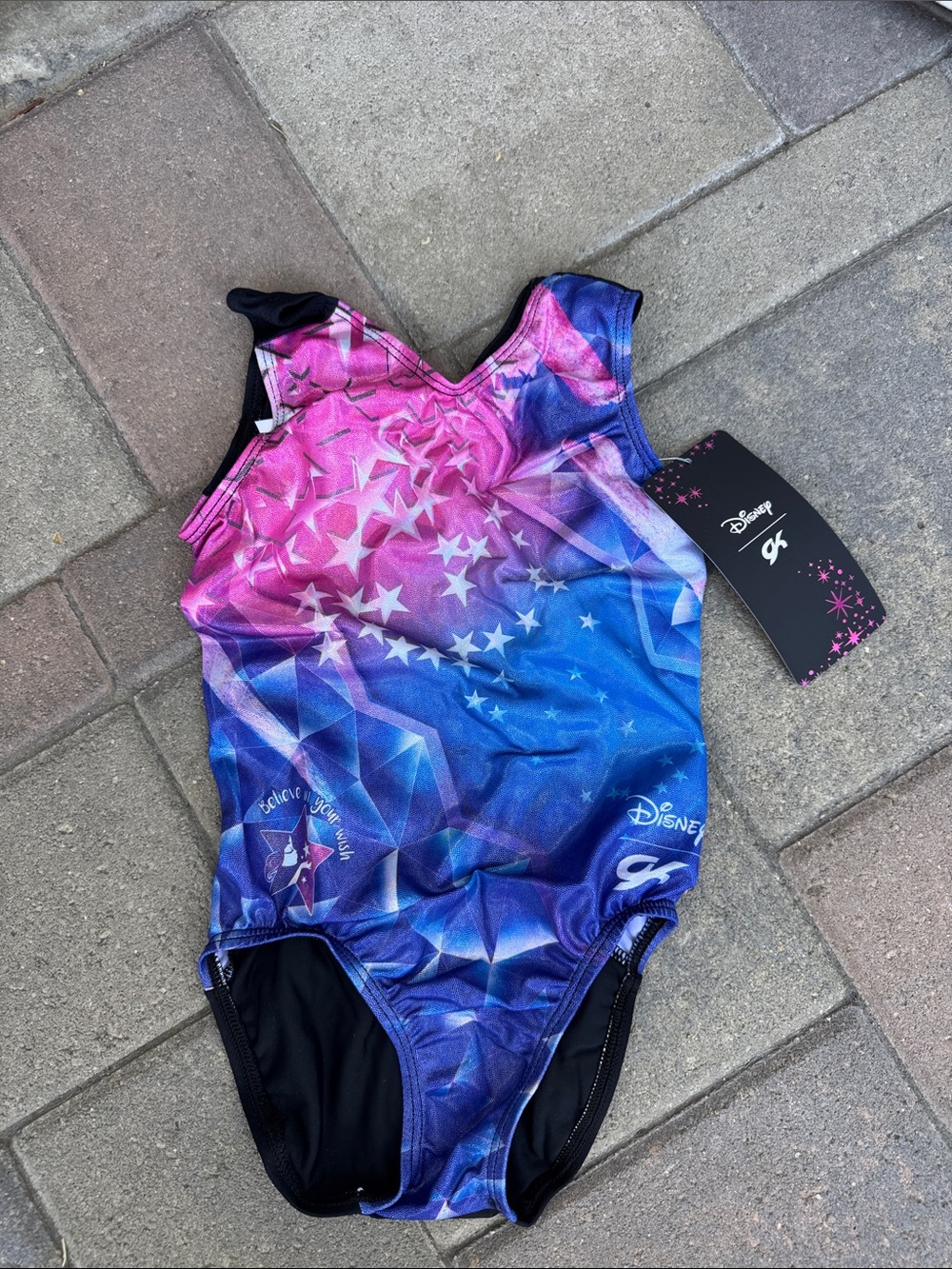 Disney Girls Pink & Blue Star Gradient One-Piece Swimsuit